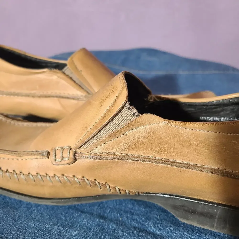 Alfani Sargenti Tan Mens Dress Shoes Loafers‎ Mens 9.5 M Tan